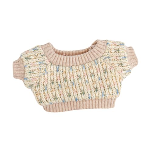 Folpus Puppenpullover Puppenkleidung Rollenspiel Plüschfigur Kleidung für 6,69 Zoll 5,91 Zoll Puppe, Braun von Folpus