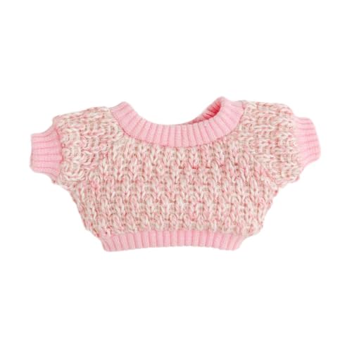 Folpus Puppenpullover Puppenkleidung Rollenspiel Plüschfigur Kleidung für 6,69 Zoll 5,91 Zoll Puppe, Rosa von Folpus