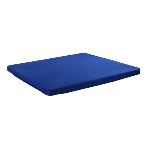 Folpus Quadratische Tischdecke, Stretch-Tischdeckenbezug, elastische Tischdecke, Schreibtischauflage für drinnen und draußen, Picknick, Esszimmer, Zuhause, Blau von Folpus