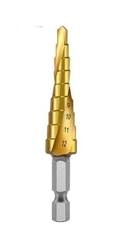 1 stücke 4-32,4-20,4-12mm Set CNC HSS Spiralnut Stufenbohrer Set Schnellarbeitsstahl Sechskantschaft Reibbohrer Reibahle(1pcs drill 4-12mm) von FonFou