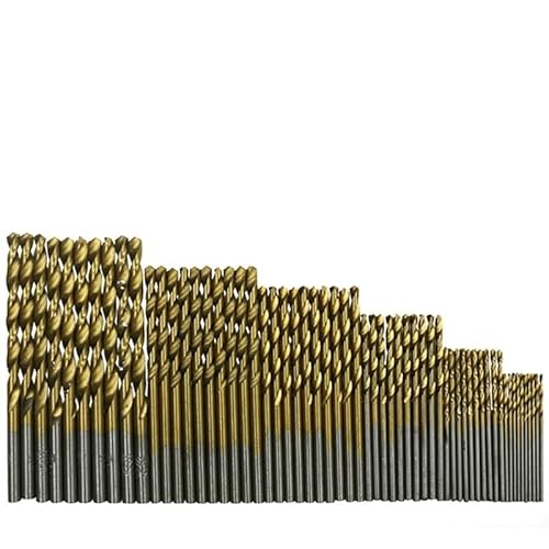 60 STÜCKE 1/1,5/2/2,5/3/3,5mm Titanbeschichtete Bohrer-Set HSS-Mini-Extraktor-Bohrer for Metall-Holz-Aluminium-Bohrwerkzeuge von FonFou