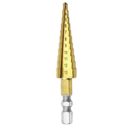 Stufenbohrer 3–12 mm, 4–12 mm, 4–20 mm, 4–32 mm, HSS, gerade Nut, titanbeschichtetes Holz, Metall, Lochschneider, Elektrowerkzeug-Set(3-13) von FonFou