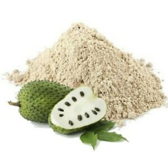 Graviola Soursop Fruit & Leaves Health Mix - Triphala Ingwer Moringa Kurkuma Maca Seamoos Rotnelke Bittermelone Schwarzsamenpulver/Kapseln von FoodSupplementsStore