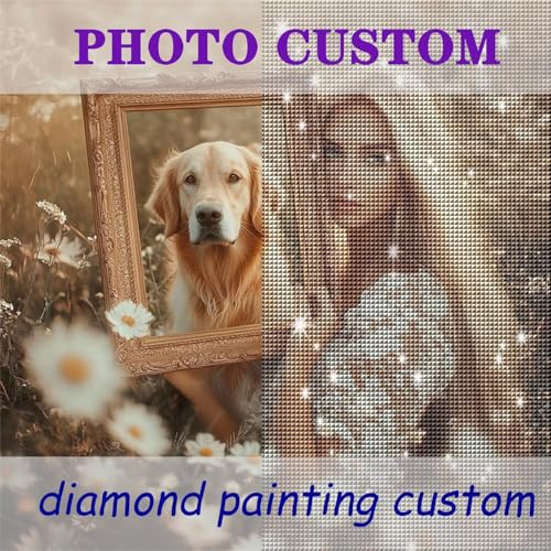 Diamond Painting Eigenes Foto, Diamond Painting Personalisiert Full Bilder, Diamant Painting Personalisiert Diamond Painting Foto Personalisiert Benutzerdefinierte Geschenke Home Decor 30x30cm Y-29 von Fooyho