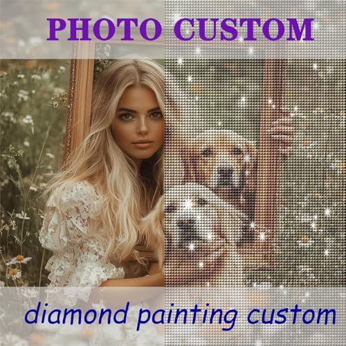 Diamond Painting Eigenes Foto, Diamond Painting Personalisiert Full Bilder, Diamant Painting Personalisiert Diamond Painting Foto Personalisiert Benutzerdefinierte Geschenke Home Decor 30x30cm Y-31 von Fooyho