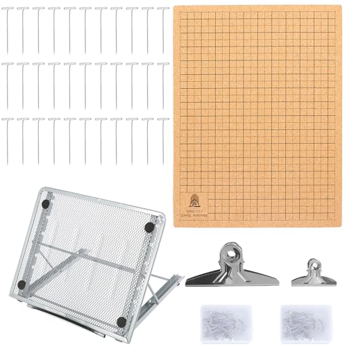 Foppla Macrame Board Set 16 Zoll doppelseitig Grids Makrame -Projektplat von Foppla