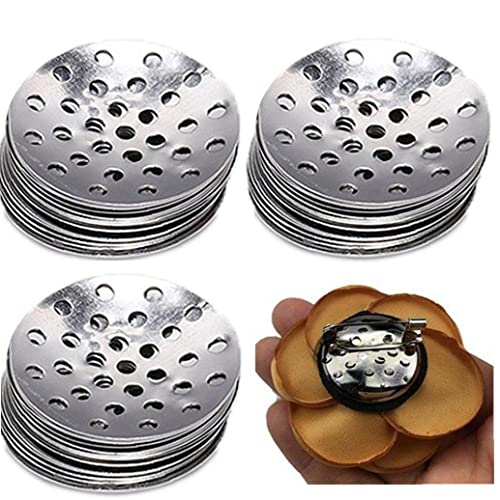 50 Pcs Brosche Basis Broschen Metallscheibe Muschel Cabochon Lünette Runde Scheibe Für Diy -schmuck Erstellen Erkenntnisse von Fopytu