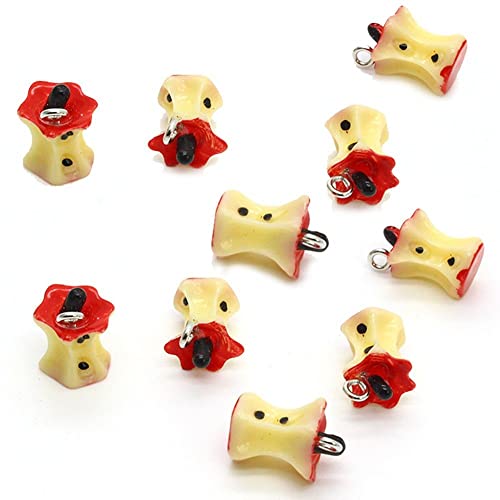 Core Charm 10pcs Niedliche Lebensmittel Charme Fruchtharz Charmanhänger Für DIY Bastelschmuck Machen von Fopytu