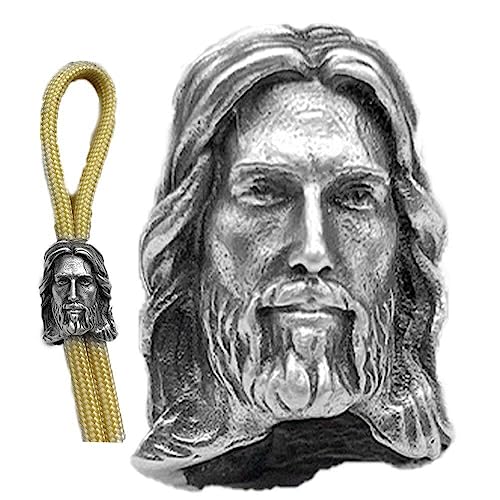 Fopytu Jesus Messer Lanyard Perlen Retter Kopf Messing Paracord Perlen DIY Handwerk Armband Schlüsselbund Charme Anhänger Zubehör von Fopytu