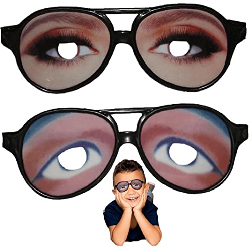 Fopytu Lustige Augenbrillen, Neuheiten Augen Verkleiden Brille, Einzigartige Halloween -kostümzubehör Und Foto -Requisiten, Party -gefälligkeiten Und Goodie -Bag -füllstoffe von Fopytu