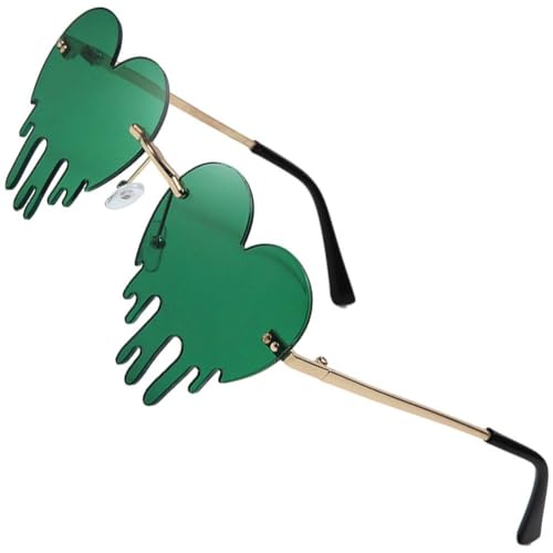 Fopytu Sonnenbrille, St. Patrick's Day, Grüne Kleeblatt-Brille, kostüm-Brille, Irische Kleeblatt-Sonnenbrille von Fopytu