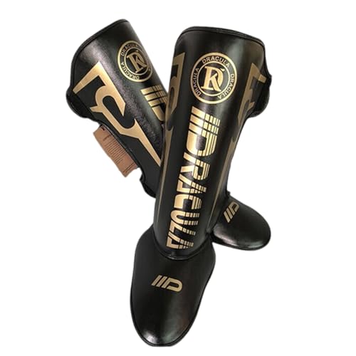 ForceRoute Shin Guards Muay Thai,Schienbeinschoner Kickboxen,Box Schienbeinschoner,Gepolsterte,Schienbein Schutz,Leichte,Verstellbare,Leder,Mit Spannschutz,FüR Muay Thai Und Weitere Kampfsportarten ForceRoute Shin Guards Muay Thai,Schienbeinschoner Kickboxen,Box Schienbeinschoner,Gepolsterte,Schienbein Schutz,Leichte,Verstellbare,Leder,Mit Spannschutz,FüR Muay Thai Und Weitere Kampfsportarten von ForceRoute