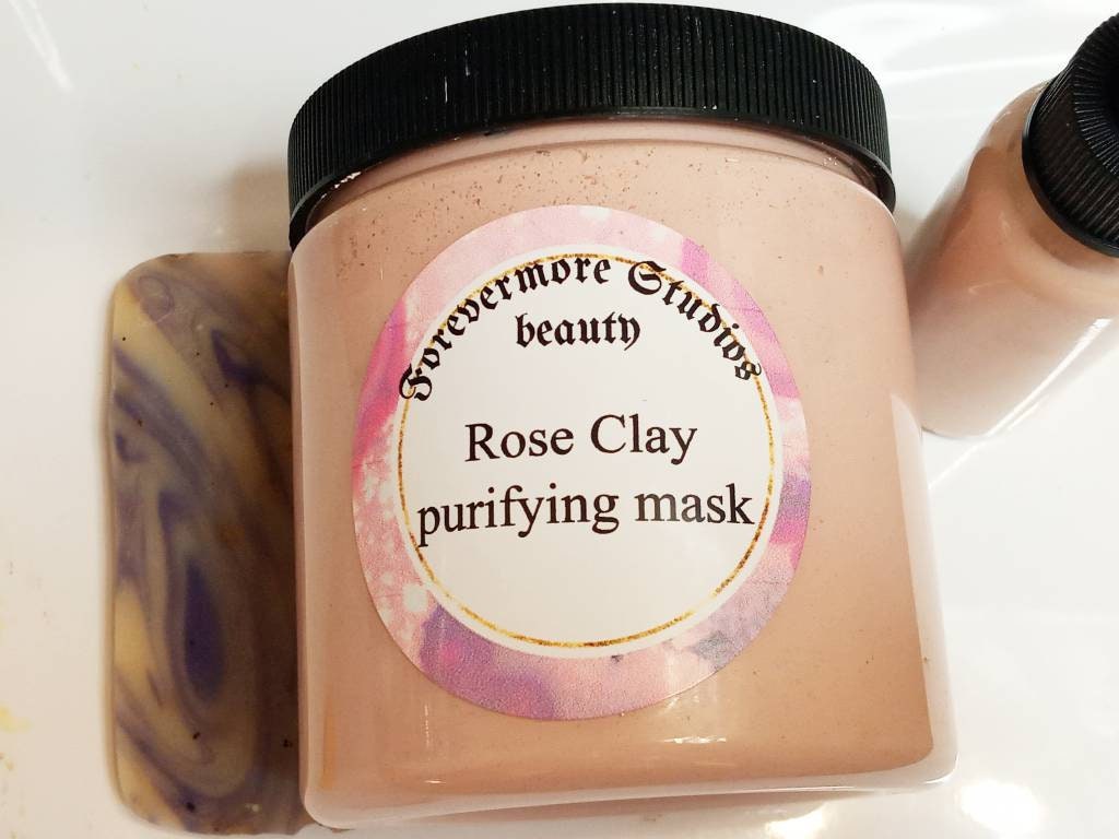 Rosen Clay Reinigende Gesichts - Und Körpermaske | Peeling Maske Masken Für Akneanfällige Haut Gesichtsmaske Aus Ton Makel Entfernen von ForevermoreStudios