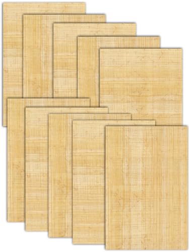 Papyrusblätter 50 Blatt Blanko Papyrus 30x20cm aus Ägypten für Schulen, Kunst-Unterricht Papyrusrolle - Blanco Hochzeitskarten aus Papyri, Hieroglyphen Blatt von Forum Traiani