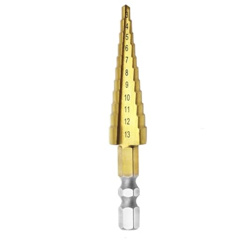 Fossthiroy 3–13 mm HSS gerader Nut-Stufenbohrer, , Metall, Lochschneider, Kernbohrer, Pagodenbohrer von Fossthiroy