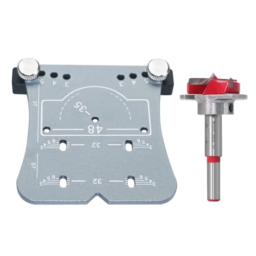 Fossthiroy 35 mm Holzbearbeitungs-Scharnierlochöffner, Stanzwerkzeug, Locher und Begrenzungsrahmen, Bohren und von Scharnieren, B-Set von Fossthiroy