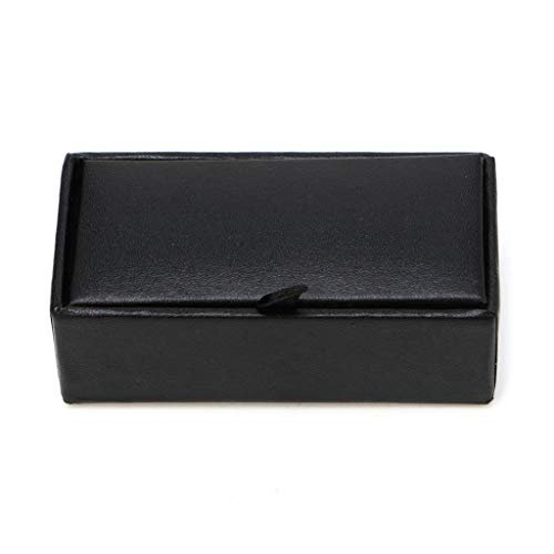 Aufbewahrungsbox für Manschettenknöpfe, Ringe, aus Kunstleder, für Manschettenknöpfe, luxuriöses Display, Schmuck für Etui, Aufbewahrung von Manschettenknöpfen, wie beschrieben von Fowspvzn