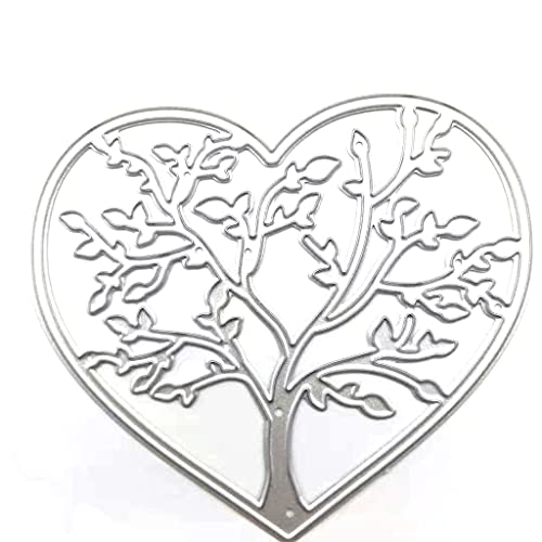 Love Metall-Stanzschablone, kleiner Baum, Prägeschablone, Hochzeitseinladungen, Kartenherstellung von Fowspvzn