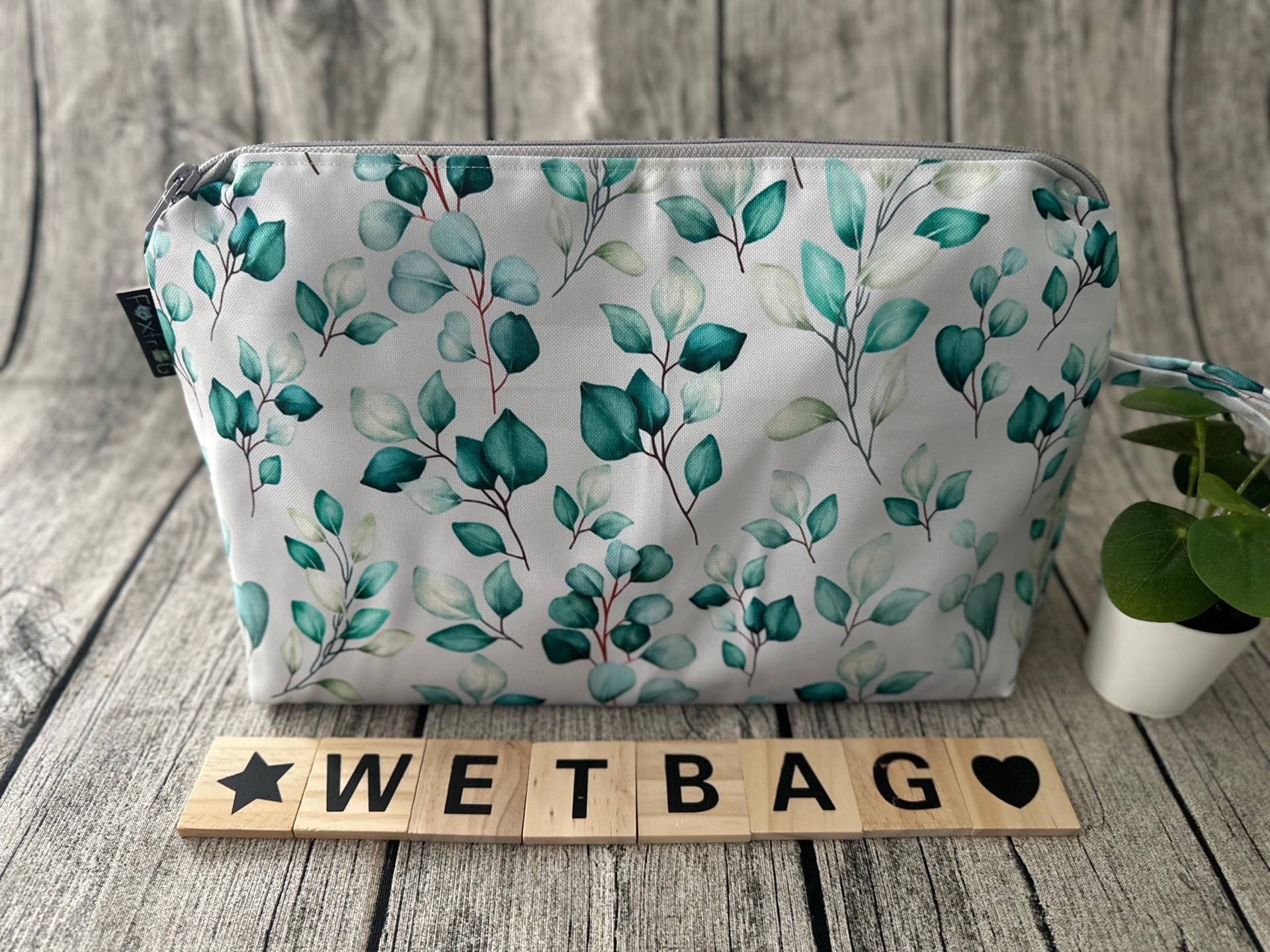 Wetbag Nasstasche Waschtasche Wechseltasche Wickeltasche Wechselkleidung Badetasche Schwimmtasche Kindergartenkind Kita Namensfeld von FoxFrogShop