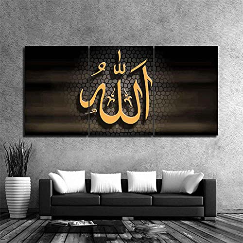 Diamond Painting,3 Teilig Diamond Painting Set Islam muslimischer Text,5D Diamant Painting Bilder für Erwachsene & Kinder,DIY Diamant Malen Nach Zahlen Crystal Leinwand für Home Dekoration 55x70cm von Foyaya