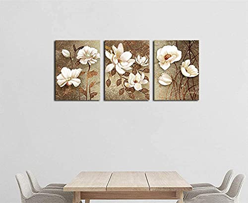 Diamond Painting Blume,5D Diamond Painting Kinder,DIY 3 Packung Diamant Painting Bilder Set für Erwachsene,Diamond Painting Vollbohrer Groß Set,Diamant Malerei für Home Decor 45x60cm von Foyaya