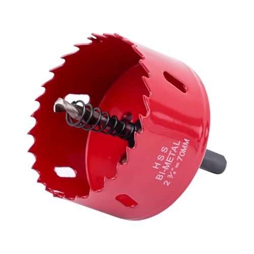 M42 Bimetall-Lochsäge, Doppelrillen-Design für Gusseisen/Kunststoff/Harz, wärmebehandelter Dorn mit Pilot-Bit, schnelles Schneiden, langlebige Klingen für Klempner, Leitungen, Küche, Bad und mehr (70 M42 Bimetall-Lochsäge, Doppelrillen-Design für Gusseisen/Kunststoff/Harz, wärmebehandelter Dorn mit Pilot-Bit, schnelles Schneiden, langlebige Klingen für Klempner, Leitungen, Küche, Bad und mehr (70 von Fozobaiy