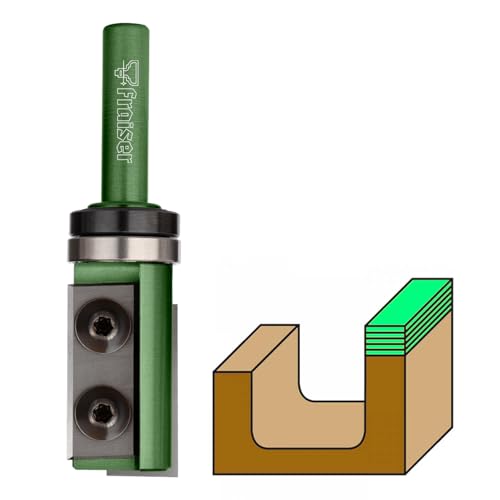 Fraiser MULTIBIT Multifunktionsfräser zum Nuten, Bündigfräsen, Kopieren, Bohren und Schneiden, Durchmesser 19mm, Schaft 8mm, mit Kugellager, 2 Wendeplatten up&down - Handoberfräse, Kantenfräs, CNC Fraiser MULTIBIT Multifunktionsfräser zum Nuten, Bündigfräsen, Kopieren, Bohren und Schneiden, Durchmesser 19mm, Schaft 8mm, mit Kugellager, 2 Wendeplatten up&down - Handoberfräse, Kantenfräs, CNC von Fraiser