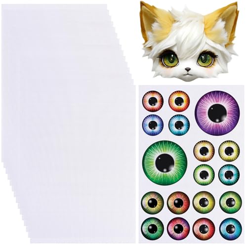 Framendino, Fursuit Kunststoff-Mesh-PVC-Leinwand für Bastelarbeiten, Weiß, 15 Stück von Framendino