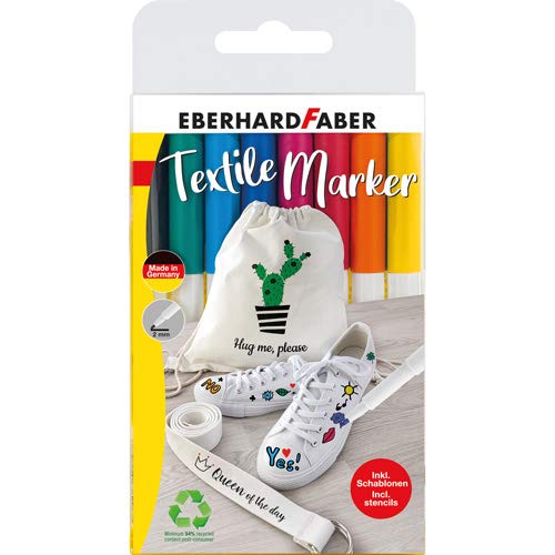 Eberhard Faber Textilstifte, 8 STK. Textilmalstifte Textilmarker Textile Marker von Franken