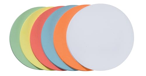 FRANKEN selbstklebende Moderationskarten Kreis groß, 195 mm, sortiert, 300 Stück, farblich sortiert, UMZS 20 99 von Franken