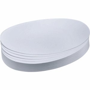 Franken Moderations-Karte Oval 190mmx110mm Weiß 500 Stück von Franken