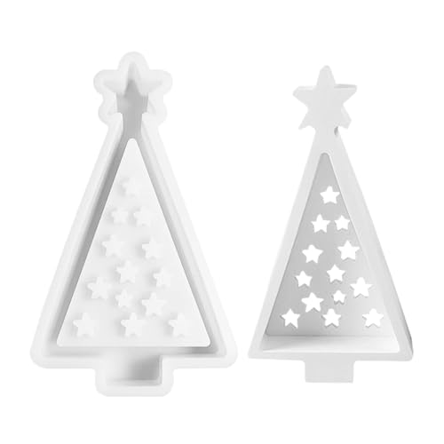 Silikon Casting Molds, Epoxy Resin Molds, Holiday Crafting Molds, Cake Decorating Molds, Christmas Tree Silicone Molds Easy Unmold Epoxy Casting Molds for Decoration for Cake Soap von Fravsiu