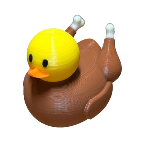 Thanksgiving Table Decor, Holiday Turkey Duck Figurines, Autumn 3D Printed Ducks, Thanksgiving Themed Centerpiece, Cute Turkey Duck Ornaments, Holiday Fall Themed Decor, Thanksgiving Table Toys, 3D Pr von Fravsiu