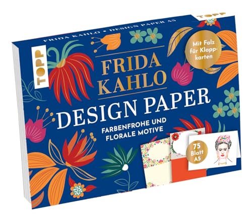 Design Paper Frida Kahlo A5. Mit Handlettering-Grundkurs. 75 Motivpapiere (DIN A5, 220 g/m²), in 25 Designs, 16 Seiten Handlettering-Grundkurs, Softcover von Frech