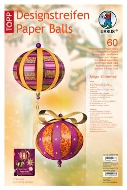 Designstreifen Paper Balls "Magic Christmas", Papierset von Frech