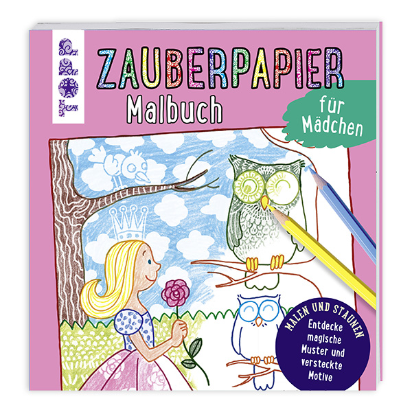 Zauberpapier Malbuch für Mädchen von Frechverlag