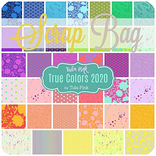 True Colors 2020 Scrap Bag (ca. 2 Yard) von Tula Pink, für Free Spirit DIY Quiltstoff von Free Spirit