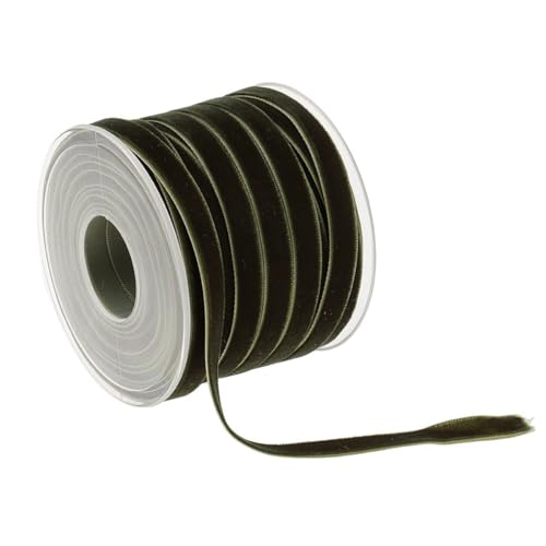 20 Meter Samtband 10mm Samt Schleifenband Schmuckband Geschenkband Geschenkverpackung Deko, Zierband Zierborte Borte Band für Hochzeit Party Valentinstag Geburtstag Geschenke, Grün von Freefire