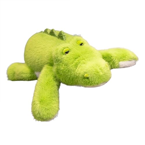 Frfik Ausgestopftes Krokodil,Krokodil-Stofftier, Plushies Realistisches Spielzeug 17 Zoll Krokodil, Einzigartige Plüschtiere, Modellpuppen, Simulation, weiches Krokodil, Stofftiere für Erwachsene, von Frfik