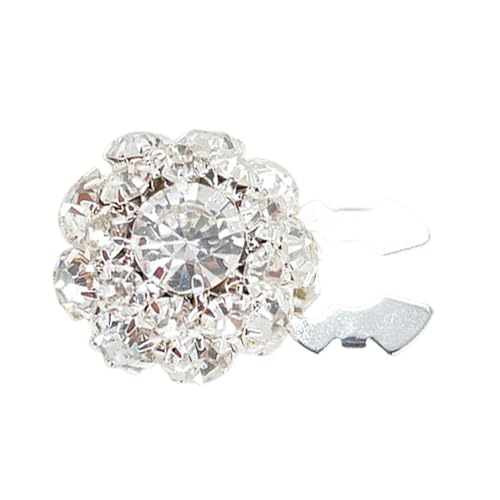 Strass-Knöpfe – Knopfabdeckungen, Kristall-Brosche – Blumenknopf-Verzierungen zum Basteln, Großpackung – Metall-Blumenschmuck für Frauen, Kleidung, Hochzeit, Basteldekorationen von Frfik