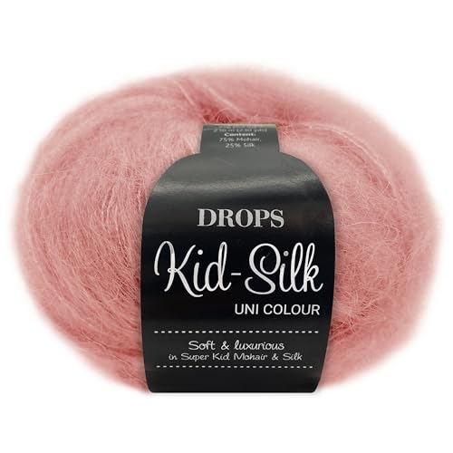 Frida's Wollhaus Drops 25 g Kid-Silk Mohair & Seide Lacegarn Beilaufgarn Flauschig 47 Farben (46 | Kirschsorbet) von Frida's Wollhaus