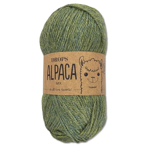 Frida's Wollhaus Drops 50 g Alpaca Alpaka Wolle Garn Häkeln Stricken weich 51 Farben (mix 7323 | Meeresnebel) von Frida's Wollhaus