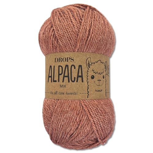 Frida's Wollhaus Drops 50 g Alpaca Alpaka Wolle Garn Häkeln Stricken weich 51 Farben (mix 9026 | Blush) von Frida's Wollhaus