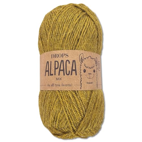 Frida's Wollhaus Drops 50 g Alpaca Alpaka Wolle Garn Häkeln Stricken weich 51 Farben (mix 9029 | Weizenfeld) von Frida's Wollhaus