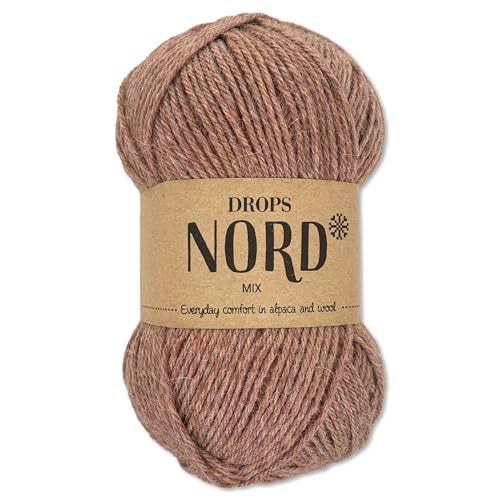 Frida's Wollhaus Drops 50 g Nord Sockenwolle Alpaka Schurwolle flauschig Stricken 23 Farben (mix 20 | Blush) von Frida's Wollhaus