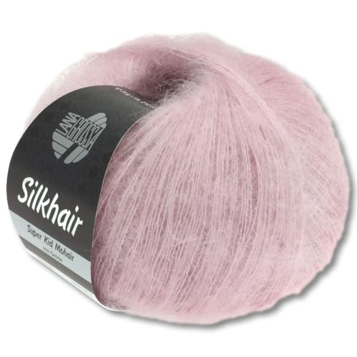 Frida's Wollhaus Lana Grossa 25 g Silkhair Mohair Superkid Seide Wolle Häkeln Stricken 43 Farben (85 | Rosa) von Frida's Wollhaus