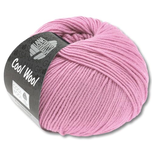 Frida's Wollhaus Lana Grossa 50 g Cool Wool Merinowolle Wolle Garn Häkeln Stricken 38 Farben (2045 | Altrosa) von Frida's Wollhaus