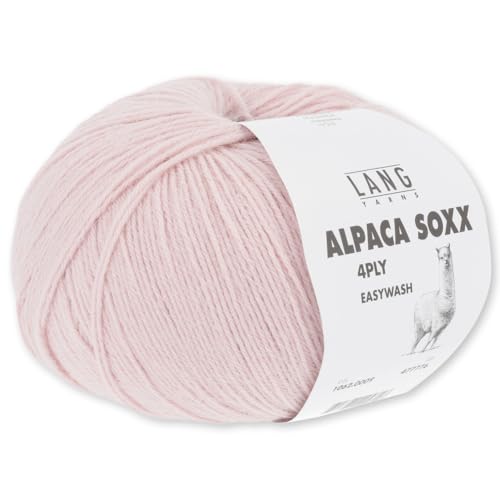 Frida's Wollhaus Lang Yarns 100 g Alpaca Soxx 4-fach Wolle Stricken Alpaka Easywash 64 Farben (009 | Rosa) von Frida's Wollhaus