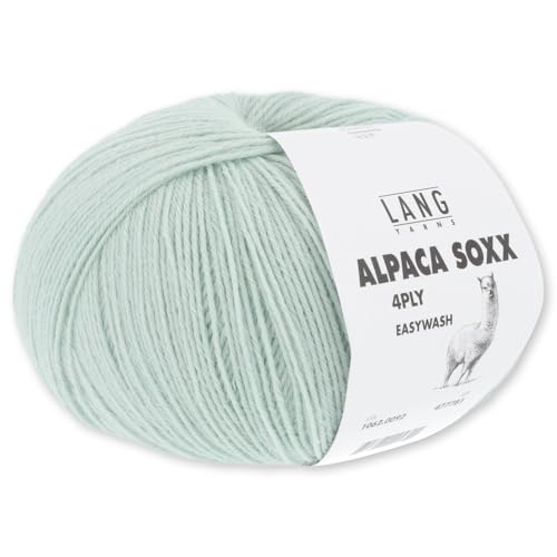 Frida's Wollhaus Lang Yarns 100 g Alpaca Soxx 4-fach Wolle Stricken Alpaka Easywash 64 Farben (092 | Salbei) von Frida's Wollhaus