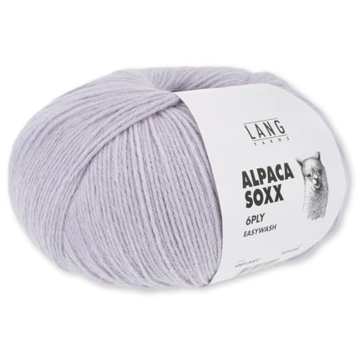 Frida's Wollhaus Lang Yarns 150 g Alpaca Soxx 6-fach Wolle Stricken Alpaka Easywash 36 Farben (007 | Lila) von Frida's Wollhaus